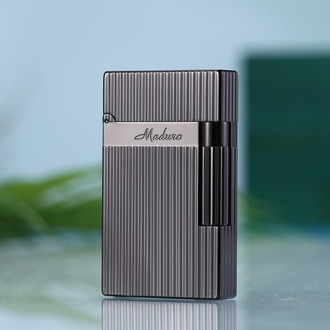 Maduro M2 Refillable Butane Soft Flame Lighter – Parallel Stripe