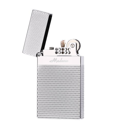 Maduro M1 Vintage Flint Cigar Soft Flame Lighter – Kerosene Diamond Grid