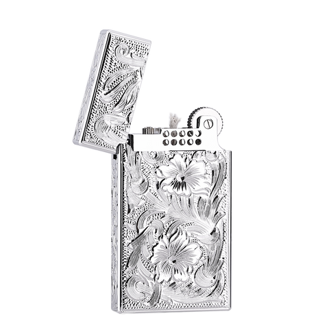 Maduro M1 Vintage Flint Cigar Soft Flame Lighter – Kerosene Peony Motif