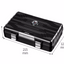 Voyager 10 Cigar Humidor - Durable Travel Case with Built-In Hygrometer