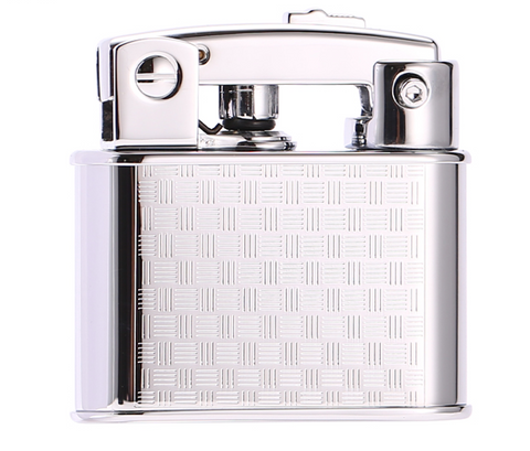 Prince Gold Petrol Lighter Silver Revival GD2