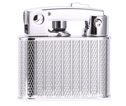 Prince Gold Petrol Lighter Silver Revival GD2