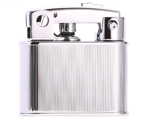 Prince Gold Petrol Lighter Silver Revival GD2