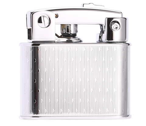 Prince Gold Petrol Lighter Silver Revival GD2