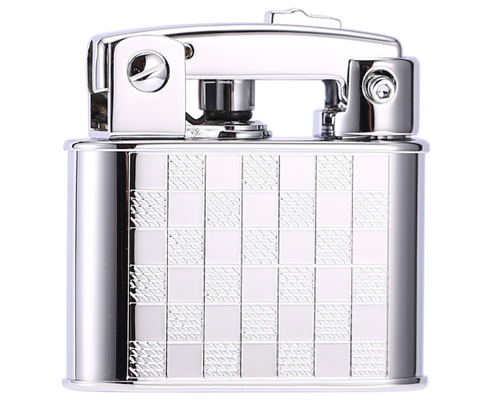 Prince Gold Petrol Lighter Silver Revival GD2