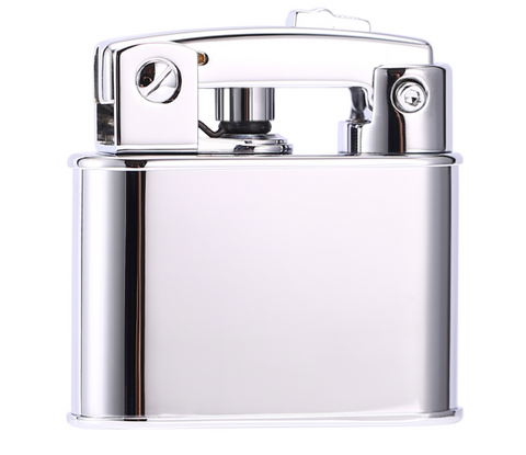 Prince Gold Petrol Lighter Silver Revival GD2